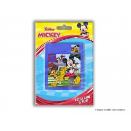  Puzzle 12 Pezzi Mickey Mouse Disney in Plastica - Regalino di Fine Festa per Bambini, Idea Compleanno