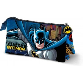 Astuccio Bustina Portacolori 3 Scomparti Scuola Batman Marvel - 22x12x10 cm