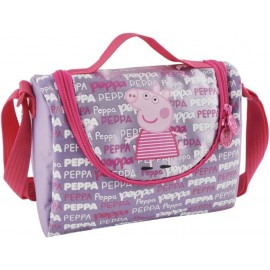 "Cestino Termico Peppa Pig con Tracolla - Borsa Portapranzo Perfetta per Scuola e Tempo Libero 21x16cm"