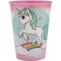 Bicchiere in Plastica Unicorno Disney 260 ml - Ideale per Scuola, Tempo Libero e Regali per Bambini