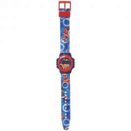 Orologio da Polso Digitale per Bambini Spiderman Marvel - Confezione Sagomata, Lunghezza Totale 22 cm