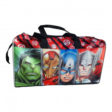 Borsone Avengers - Borsa da Viaggio e Palestra con Capitan America, Hulk, Iron Man e Thor - 44x21x25 cm