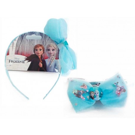 Cerchietto Fashion con Fiocco 3D Frozen Disney - Accessori per Capelli Bambina, Elegante e Colorato