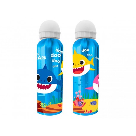 Borraccia in Alluminio 500ml con Beccuccio - Design Baby Shark | Ideale per Scuola, Sport e Tempo Libero"