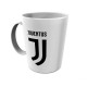 Tazza in plastica con manico microonde Juventus Mug 350ml Prodotto Ufficiale Bianco Nero Scuola e Tempo Libero