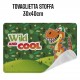 Tovaglietta pranzo cotone Disney Dinosauro asciugamano Bambini per asilo e scuola 40x33 cm