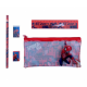 SET CANCELLERIA SPIDERMAN MARVEL 5 PEZZI TOMBOLINO MATITA GOMMA TEMPERAMATITE E RIGHELLO