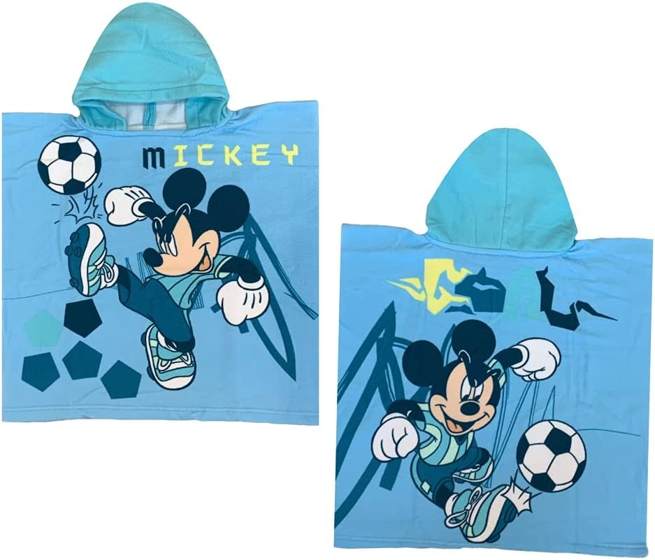 PONCHO MARE MICKEY DISNEY ASCIUGAMANO ACCAPPATOIO MICROSPUGNA