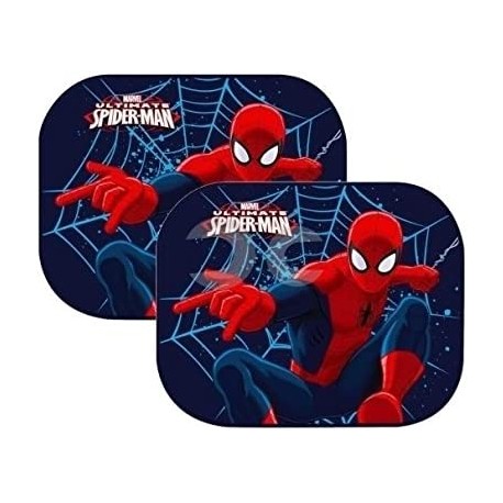 Coppia Tendine Laterali Parasole Auto Spiderman Marvel 44x36 cm Bambino