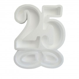 Porta Confetti 25° Anniversario con Fedi 40x33 cm - Centro Tavola Vassoio"