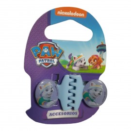 Mollettine per Capelli Paw Patrol Skye - Fermacoda Bambina 2 Pezzi - Accessori per Acconciature Colorate e Divertenti