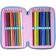 Astuccio Scuola Multiscomparto 44 Pz. Principesse Disney con 3 Zip - Aurora, Belle, Mulan