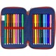 Astuccio Scuola Multiscomparto Spiderman Marvel - 44 Pezzi con 3 Zip - Porta Colori Giotto - Prodotto Ufficiale