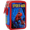 Astuccio Scuola Multiscomparto Spiderman Marvel - 44 Pezzi con 3 Zip - Porta Colori Giotto - Prodotto Ufficiale