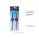 Set da 2 Braccialetti Orologio Olografico Spider-Man Marvel - Gadget Compleanno e Regalini Fine Festa per Bambini