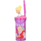 Bicchiere con Cannuccia Ripiegabile Principesse Disney, Personaggio 3D, BPA Free, 360 ml