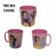 Tazza Principesse in plastica con manico microonde Disney 350ml