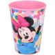 Set Pappa Per Microonde 3 Pezzi Minnie Piatto Fondo Piano Piano Bicchiere Disney Bambina