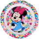 Set Pappa Per Microonde 3 Pezzi Minnie Piatto Fondo Piano Piano Bicchiere Disney Bambina