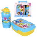 Set Pranzo Baby Shark Disney - Borraccia 400 ml e Porta Merenda per Scuola e Tempo Libero