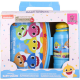 Set Borraccia da 400 ml e Sandwich Box Porta merenda per bambina in plastica Baby Shark Disney