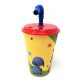  Bicchiere con Cannuccia Bing il Coniglietto Disney - 430ml - Ideale per Scuola e Tempo Libero"