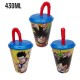 Bicchiere con Cannuccia Dragon Ball Z in Plastica - 430 ml