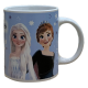 SET TAZZA COLAZIONE + TOVAGLIETTA IN TESSUTO FROZEN II DISNEY ELSA ANNA CERAMICA MUG