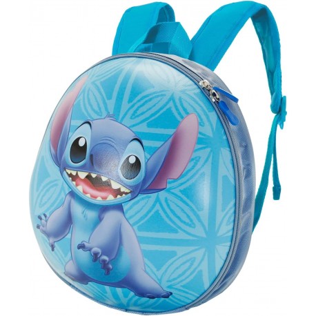 Zaino Asilo Materna Disney Lilo e Stitch Dancing – Zainetto Ovetto Blu per Bambini (28 cm)