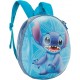 Zaino Asilo Materna Disney Lilo e Stitch Dancing – Zainetto Ovetto Blu per Bambini (28 cm)