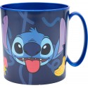 Tazza in plastica per microonde Stitch Disney 350 ml - Mug per scuola e tempo libero