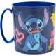 Tazza in plastica per microonde Stitch Disney 350 ml - Mug per scuola e tempo libero