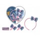 Set Accessori per Capelli Stitch Disney – Cerchietto, Mollette e Elastici Bambina (6 Pezzi)