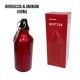 Borraccia Bottiglia Termica Alluminio 400 ML con moschettone Scuola Sport Allenamento Bevande