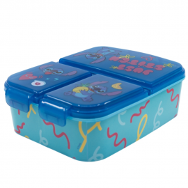 Portapranzo Contenitore Multiscomparto Stitch in PVC - 18 x 13,5 x 5,5 cm - Scuola e Tempo Libero