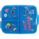  Portapranzo Contenitore Multiscomparto Stitch in PVC - 18 x 13,5 x 5,5 cm - Scuola e Tempo Libero