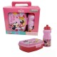 Set Pranzo Minnie Mouse Disney: Borraccia 400 ml e Porta Merenda per Scuola e Tempo Libero