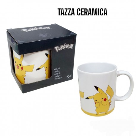 TAZZA PIKACHU IN CERAMICA MUG IN CONFEZIONE REGALO