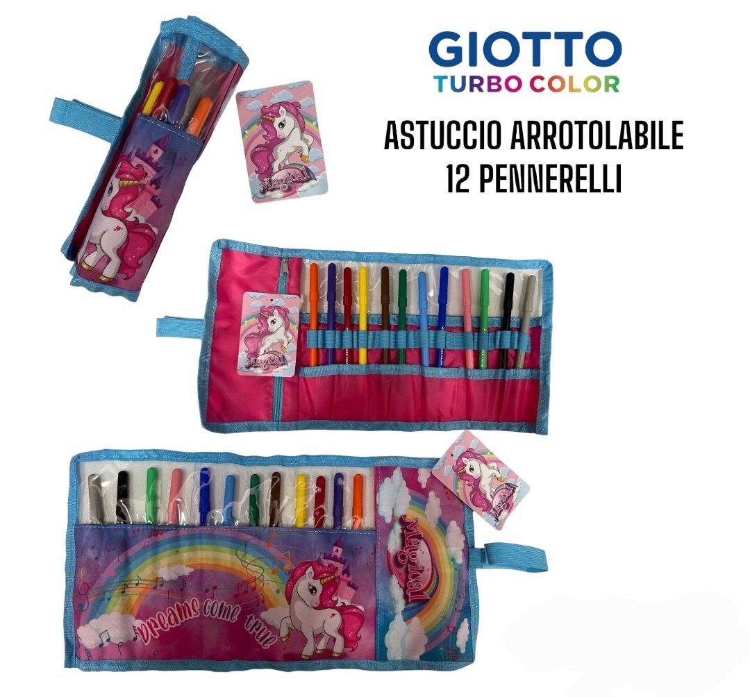 Giotto Supermina in astuccio 12 pezzi rosa - Giotto - Cartoleria e scuola