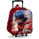 Zaino Asilo con Trolley Miraculous Ladybug Disney - Ruote e Manico Allungabile 30 cm