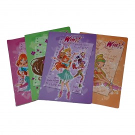 Quaderni Winx Maxi Rig.B A4 100gr - Confezione da 12 Pz - Soggetti Assortiti by Giochi Preziosi