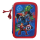 ASTUCCIO SCUOLA 44 PZ. MULTISCOMPARTO AVENGERS MARVEL 3 ZIP/CERNIERE PORTA COLORI GIOTTO CM. 20X13X6