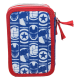 ASTUCCIO SCUOLA 44 PZ. MULTISCOMPARTO AVENGERS MARVEL 3 ZIP/CERNIERE PORTA COLORI GIOTTO CM. 20X13X6