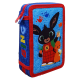 Astuccio Scuola Bing il Coniglietto 3D Disney - 3 Zip, Completo con 44 Pezzi"