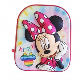 Zaino Asilo Materna 3D Minnie Disney - Borsa Scuola Tempo Libero Bambina 32 cm