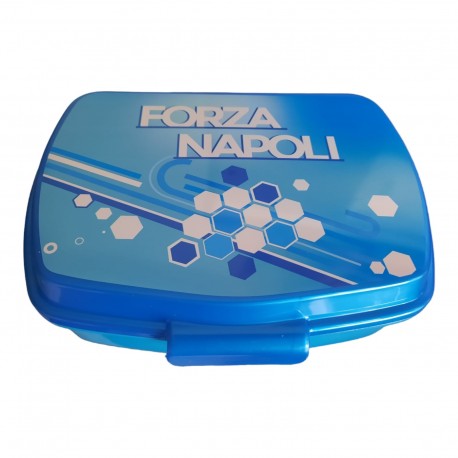 Portapranzo Contenitore Forza Napoli Porta Merenda 17x14x6 cm - Scuola e Tempo Libero