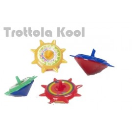 Trottole Kool Colorate Ass 5cm Regalini Fine Feste Compleanno Bomboniere Bambini 30 pz-