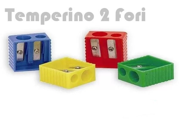 TEMPERINO 2 FORI PLASTICA CM3 REGALINI FESTA GADGET COMPLEANNO PARTY  BAMBINI 30