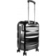 Trolley Juventus Valigia da Viaggio Cabina 55 cm in ABS - Bagaglio a Mano Unisex Adulto Ufficiale Nero