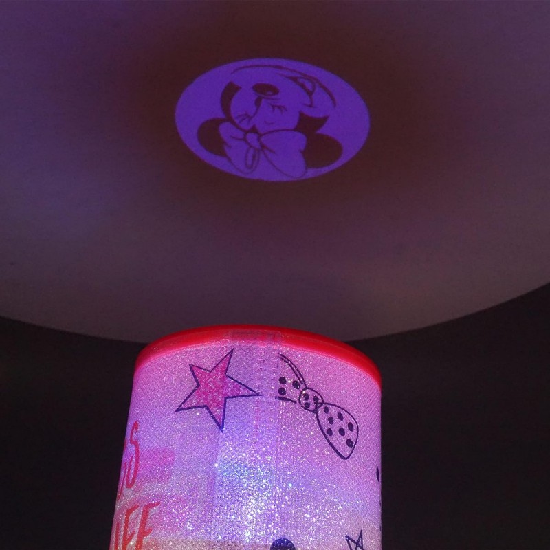 Lampada da notte comodino Disney Minnie luce a LED da tavolo bambini 3